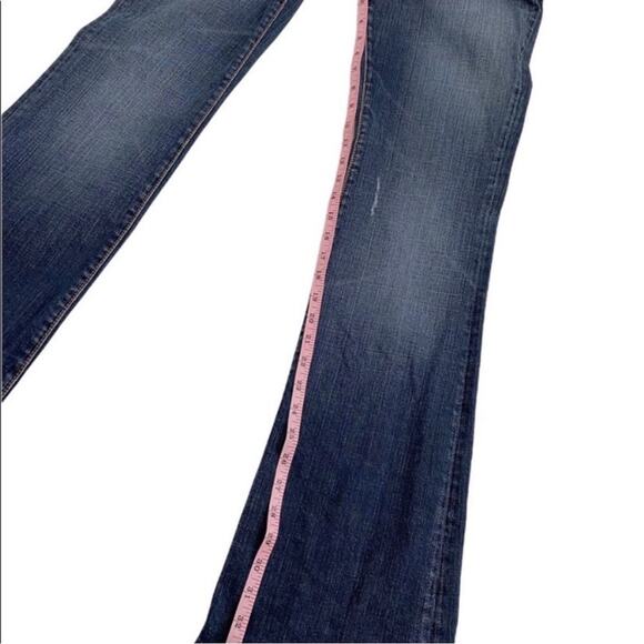 X2 Denim Laboratory Blue Denim Distressed Bootcut Jeans, Size 29 - Picture 8 of 11